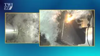 Underwater laser cutting of stainless steel