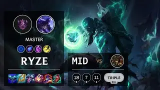 Ryze Mid vs Cassiopeia - EUW Master Patch 11.3