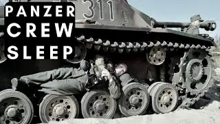 How did WWII Tank Crews SLEEP on the Battlefield?