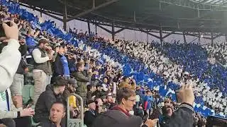 Chelsea Fans in Full Voice - Conference League Final 2025 Wrocław Anthem Moment