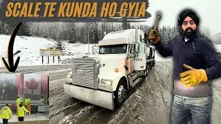 Scale te inspection ho gyi | snow ch bhot carefully chalna @VKSTrucker 