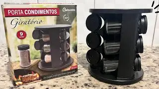 Unboxing: PORTA TEMPERO - CONDIMENTO GIRATÓRIO