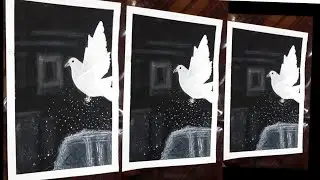 How To Draw A Peace Flying Dove / STEP BY STEP For Beginners