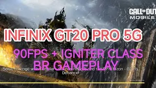 INFINIX GT20 PRO 5G &deg; 90FPS + IGNITER CLASS BR GAMEPLAY IN LOWGRAPS/ULTRAFPS #callofduty