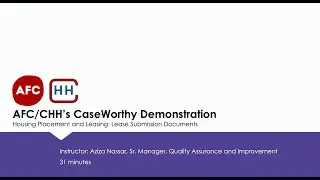 CaseWorthy Demonstration: Housing Placement & Lease Submission: Lease Documentation