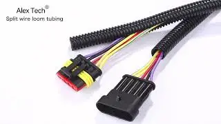 Alex Tech Split Wire Loom Tubing Wire Conduit