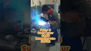Suara Busur GMAW ketika setingan Wire Feed Speed sesuai