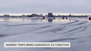 Warmer temperatures bring dangerous ice fishing conditions to West Michigan
