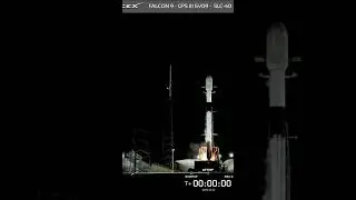 Старт ракеты Falcon 9 - GPS III 09 - SLC-40, станция Космических сил на мысе Канаверал - 27 январ...
