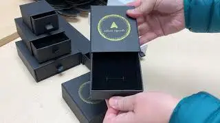 Black Matte Drawer Boxes 4 sizes for All Jewelry Packaging