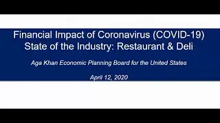 AKEPB - Financial Impact of Coronavirus (COVID-19) State of the Industry Restaurant and Deli