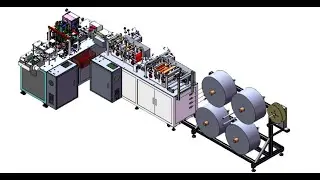 full automatic willow-leaf mask/KF94 face mask machine 1+1 type