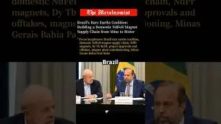 Brazil&rsquo;s Rare Earths Coalition: Building a Domestic NdFeB Magnet Supply Chain | The Metalnomist