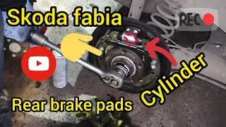 Skoda fabia rear brake pads replacement/ hátsó fékek cseréje