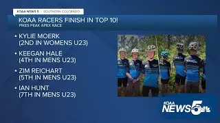 KOAA News5's Pikes Peak APEX team riders place in the top 10