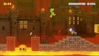 W8-Final Meowser Showdown Boss! by Jσşнυα 🍄 Super Mario Maker 2 ✹Switch✹ #azb