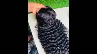 20inches deep curls 💯human hair #viralvideo #wigs #hairstyle