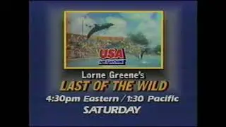 Lorne Greene&rsquo;s Last of the Wild &ndash; Rare USA Network Spot (Vintage TV Commercial)