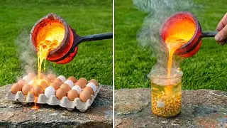 Dropping Real Lava on Eggs & Corns&hellip; The Result Is Insane!