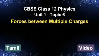 Unit 1 &ndash; Forces between Multiple Charges | CBSE 12th Physics (Tamil) | The 5-Minute Teacher