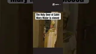 The Holy Door of Saint Mary Major is closed