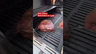 Cooking beef brisket on a gas grill #yt  #cookingathome #ytshorts