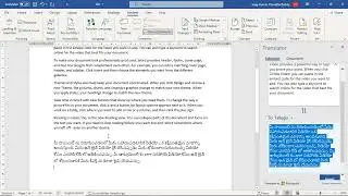 How to Translate text & change language in MS Word - MS Office (MS Word) Full course - Lesson 47