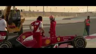 F1 2014 - Kimi Raikkonen CRASH Video @ Bahrain test