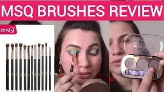 MSQ MAKEUP BRUSHES REVIEW / LOOSE SEQUINCE GLITTERS / MISS ROSE EYEBROW KIT