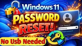 Windows 11 Password Reset Without USB 😱 | No Software | 100% Working Trick