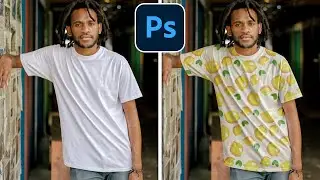 Bilder & Muster realistisch auf Kleidung darstellen | Photoshop Tutorial Deutsch