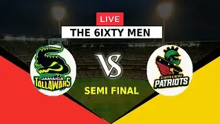 🔴LIVE JT VS SKNP | SEMI FINAL | THE 6IXTY MEN 2022 | JAMAICA TALLAWAHS VS ST KITTS & NEVIS PATTRIOTS