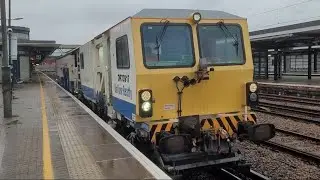 DR73917 Balfour Beatty Tamper arriving and leaving Ashford for Buckland Jn with 2 tones! 26/1/25