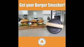 The Burger Smasher | Cast Iron Burger Press - Perfect Thin Patty Burger Smasher Tool to Cook at Home