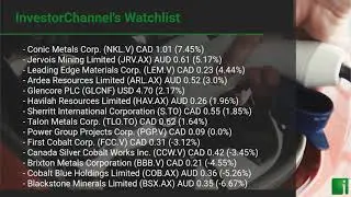 InvestorChannel's Cobalt Watchlist Update for Tuesday, June 01, 2021, 16:06 EST