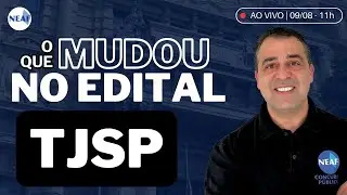 🔴 Escrevente TJ SP 2025: O QUE MUDOU NO EDITAL? Tira-dúvidas e Dicas de Estudo