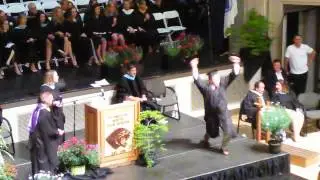 Graduation fail falling / tripping diploma