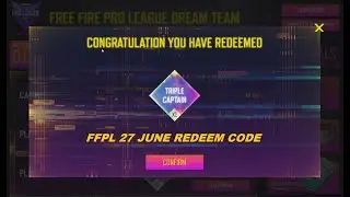 free fire redeem code today || FFPL FREE FIRE PRO LEAGUE DREAM TEAM REDEEM CODE