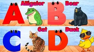 Alphabet Animals Song | Learn the ABC Alphabet Animals Song for Kids | ABC Alphabet Phonics Song 