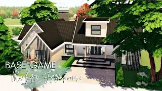 Base Game Modern Farmhouse - The Sims 4 Speedbuild | NO CC 🏡✨