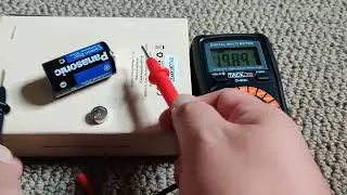 check battery voltages on some old/small lr44 batteries.  Using Tacklife DM02A voltage multimeter