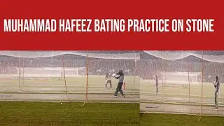 Muhammad Hafeez Batting Practice On Stone