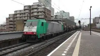 (HD) Class 186's at Tilburg Railway station - 5/1/18