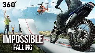 VR 360 MOTORCYCLE JUMP - MISSION IMPOSSIBLE  |  Tom Cruise POV | Virtual simulation 4K |