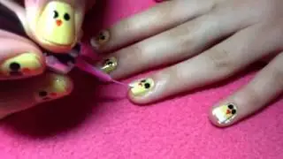 Easter Chick Nail Art Tutorial