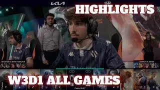 LEC Spring 2025 W3D1 - All Games Highlights | Full Day Week 3 Day 1 LEC Spring  2025