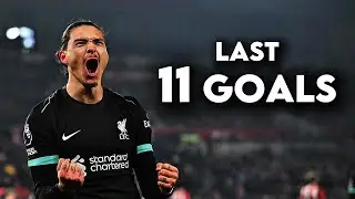 Darwin Nunez - Last 11 Liverpool Goals