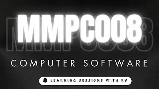 MMPC008 Unit 3 Computer Software | IGNOU MBA TEE Exams | Learning Session with RV |