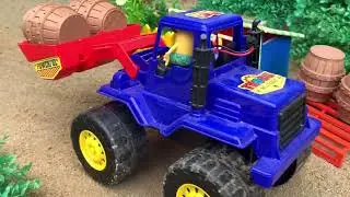Construction Vehicles Tractor Transport Sand Truck - Funny Stories Bulldozer