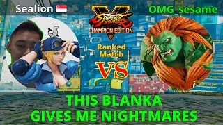 This Blanka is CRAZY | SFV Ranked Sealion (Lucia) vs OMG_sesame (Blanka) FT2